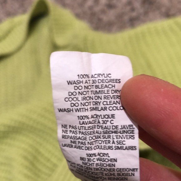 Boohoo Sweater Size Small Chartreuse Green Pullover - Picture 6 of 9